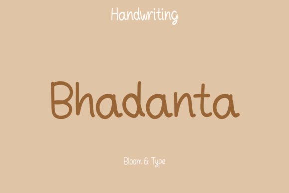 Bhadanta: The Handwritten Font That Elevates Your Digital Brand