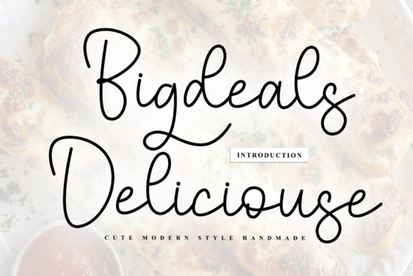 Bigdeals Deliciouse: A Script Font for Warm, Organic Branding