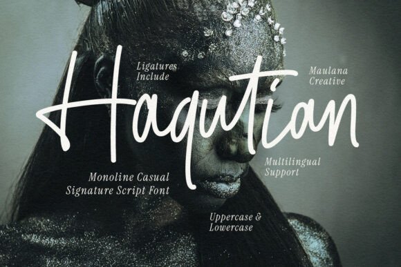 Haqutian: A Stylish Script Font for Modern Web Design