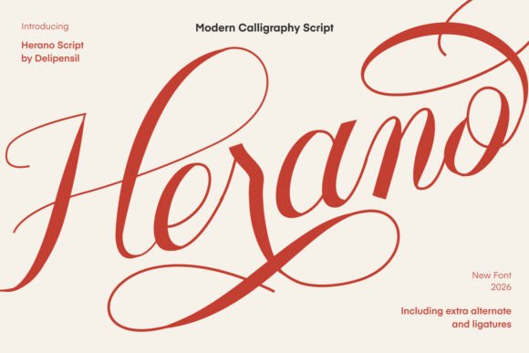 Herano Script: A Font for Crafters Who Demand Beauty and Function
