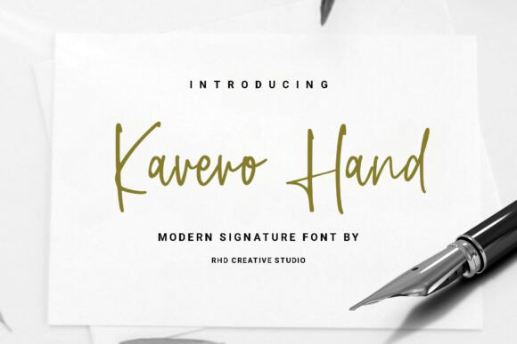 Kavero Hand: A Font That Breathes Life Into Your Creations