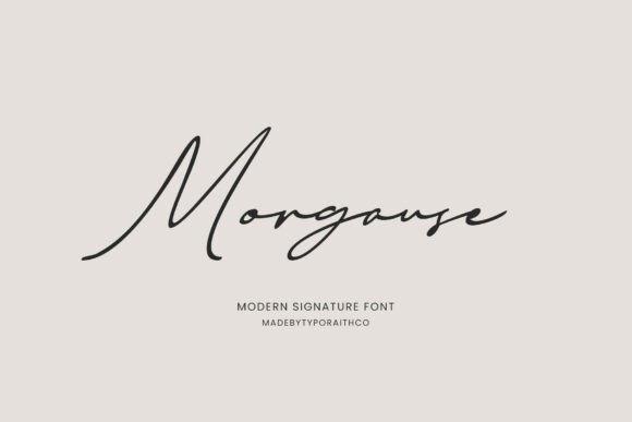 Morgause: A Modern Script Font for Branding and Creativity