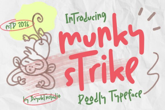 Munky Strike: A Playful Font for Energetic Campaigns