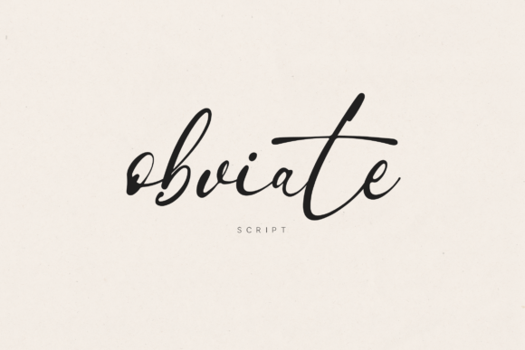Obviate: A Script Font for Editorial Elegance