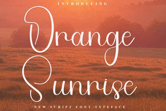 Orange Sunrise: A Font That Brings Holiday Cheer to Editorial Design