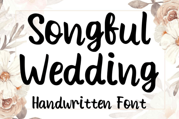 Songful Wedding: A Font That Speaks in Rhythm