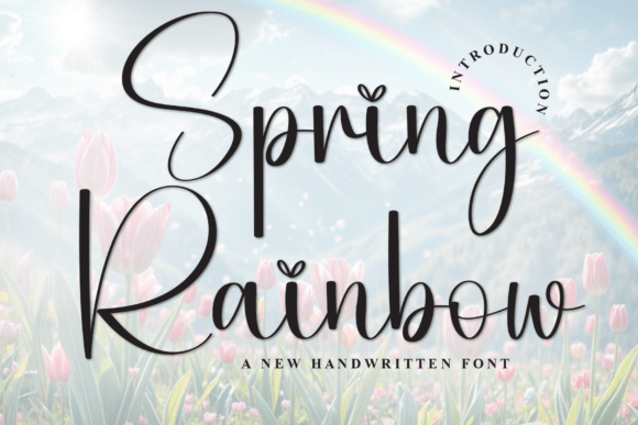 Spring Rainbow: A Versatile Script Font for Editorial Design