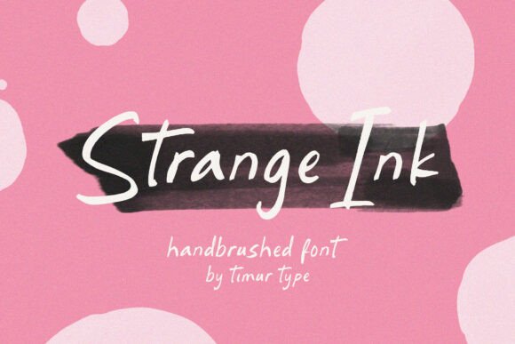 Strange Ink: A Font That Breathes Life into Handmade Creations