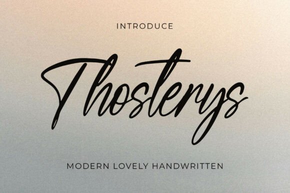 Thosterys: A Font That Elevates Your Brand’s Personality