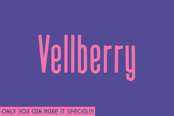 Vellberry: A Handwritten Font for Creative Crafters