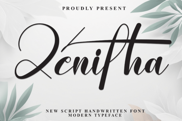 Zenitha: A Script Font for Editorial Excellence